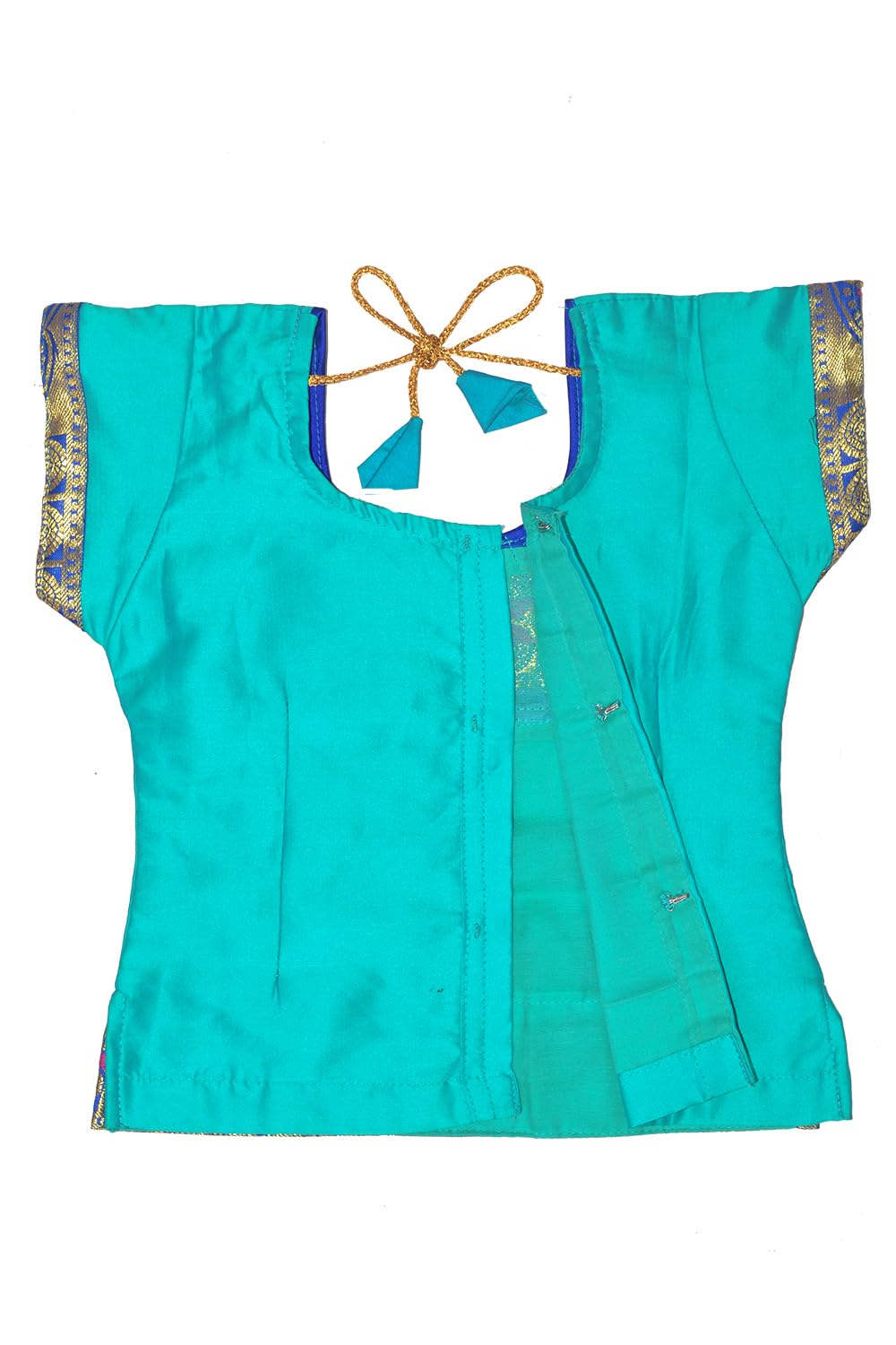 Chandrakala Lehanga Pattu Pavadai For Girls Kids South Indian Dress, (KL113-P) - Image 3