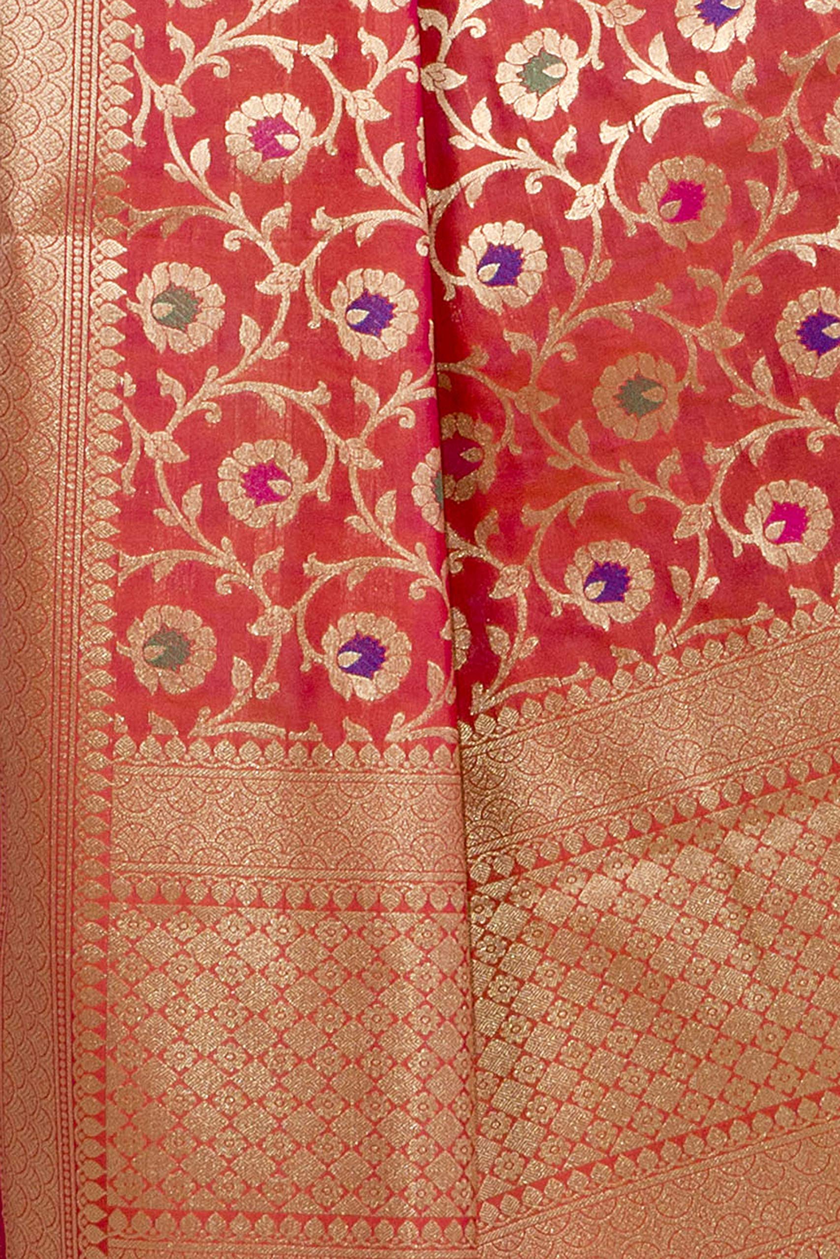Chandrakala Mother's Day Gifts for Mom, Chiffon Dupatta for Women,Red (D193RED) - Image 3